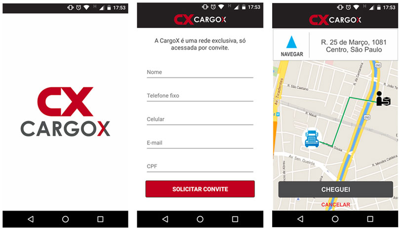 CargoX aplicativo